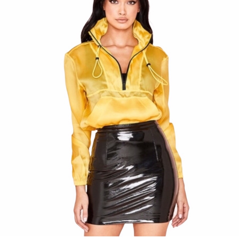 House of CB Yellow Ariya Sports Utility Jacket Top